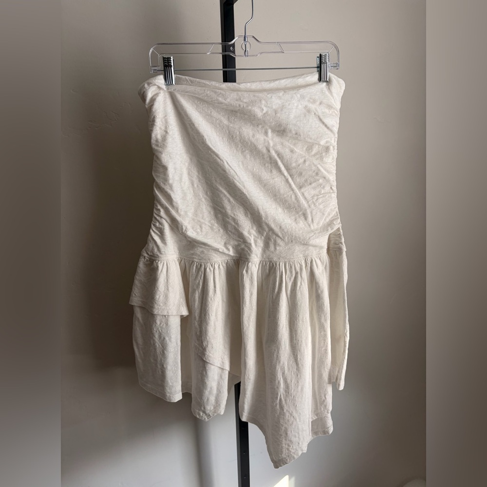 Free People FP Beach Robyn Convertible Mini Dress/Skirt in White Cotton - Picture 5 of 8